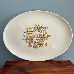 Taylor Smith & Taylor Ever Yours Country Kitchen Serving Platter Vintage Oval